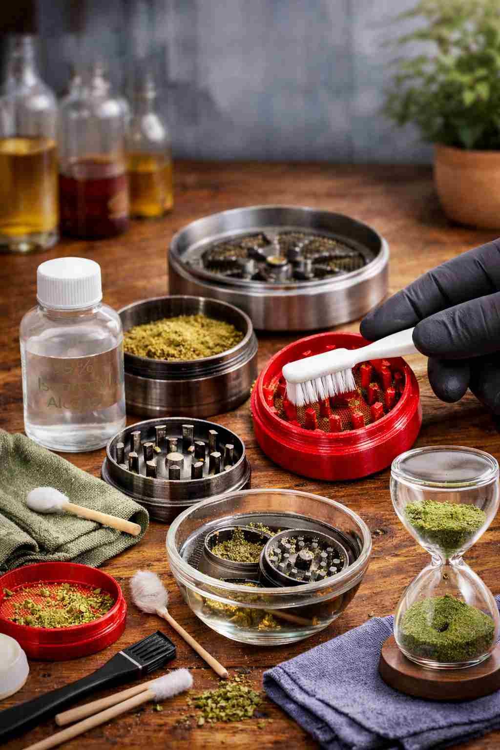 how do you clean a grinder